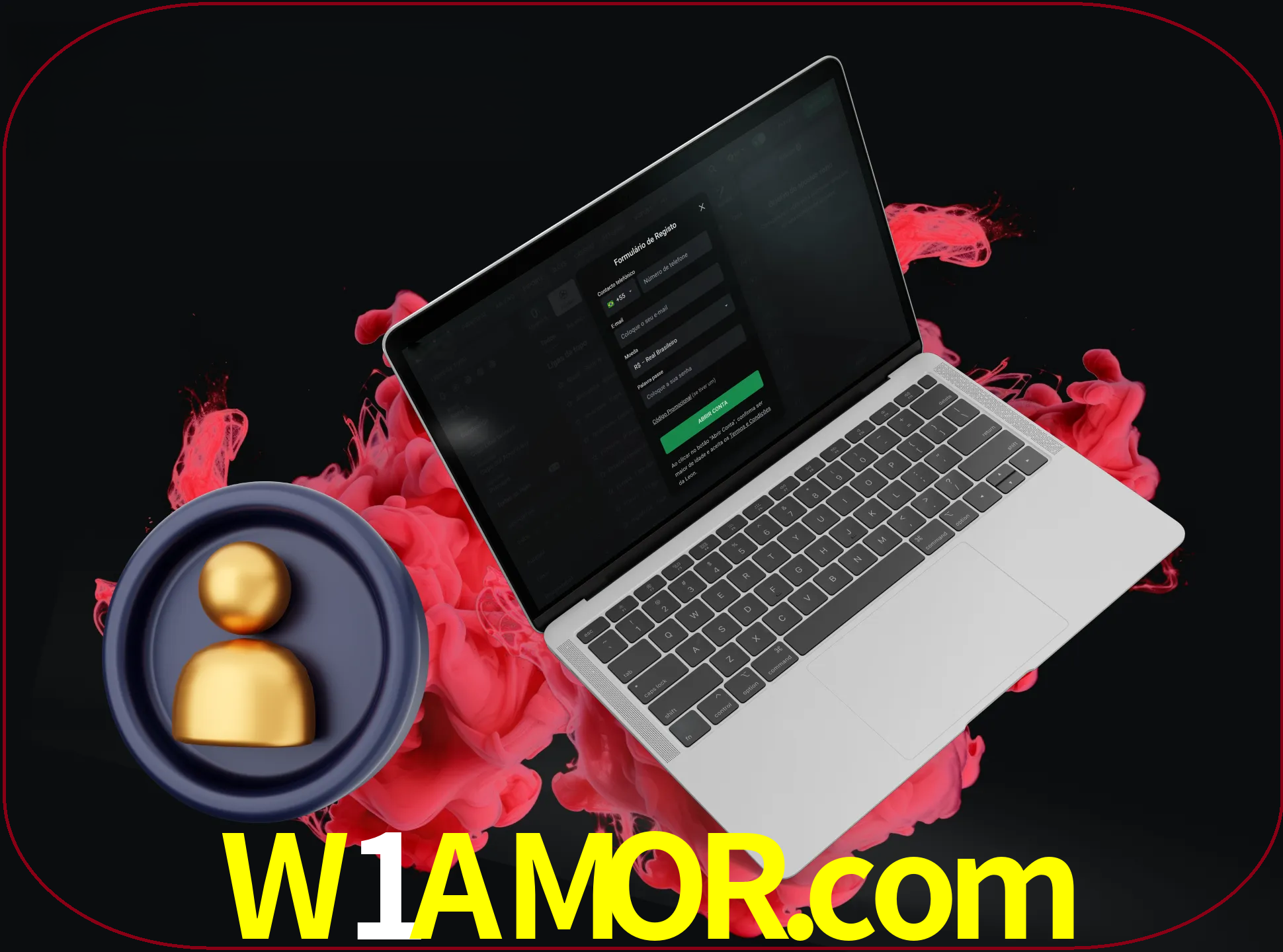 No cabeçalho do site w1amor, clique no botão que o levará a um formulário especial onde terá de introduzir as suas informações actuais.