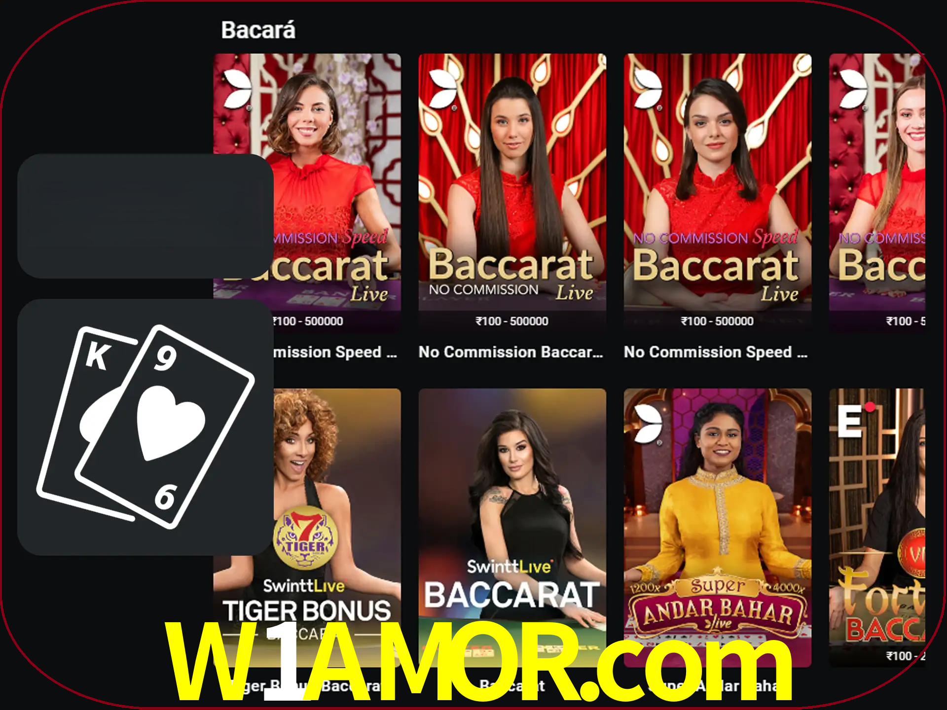Ganhe muito dinheiro jogando jogos de bacará.