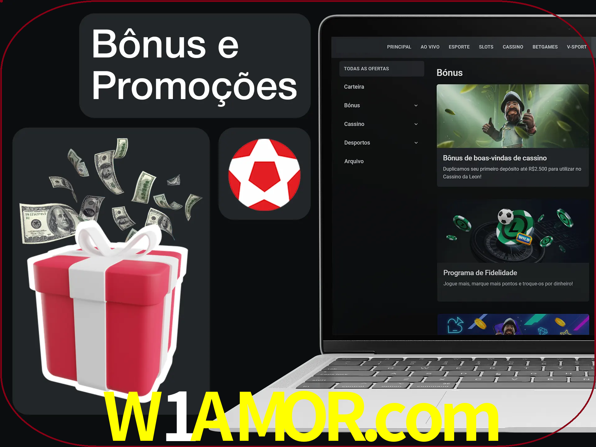 Verifique se há novos bônus e promoções.
