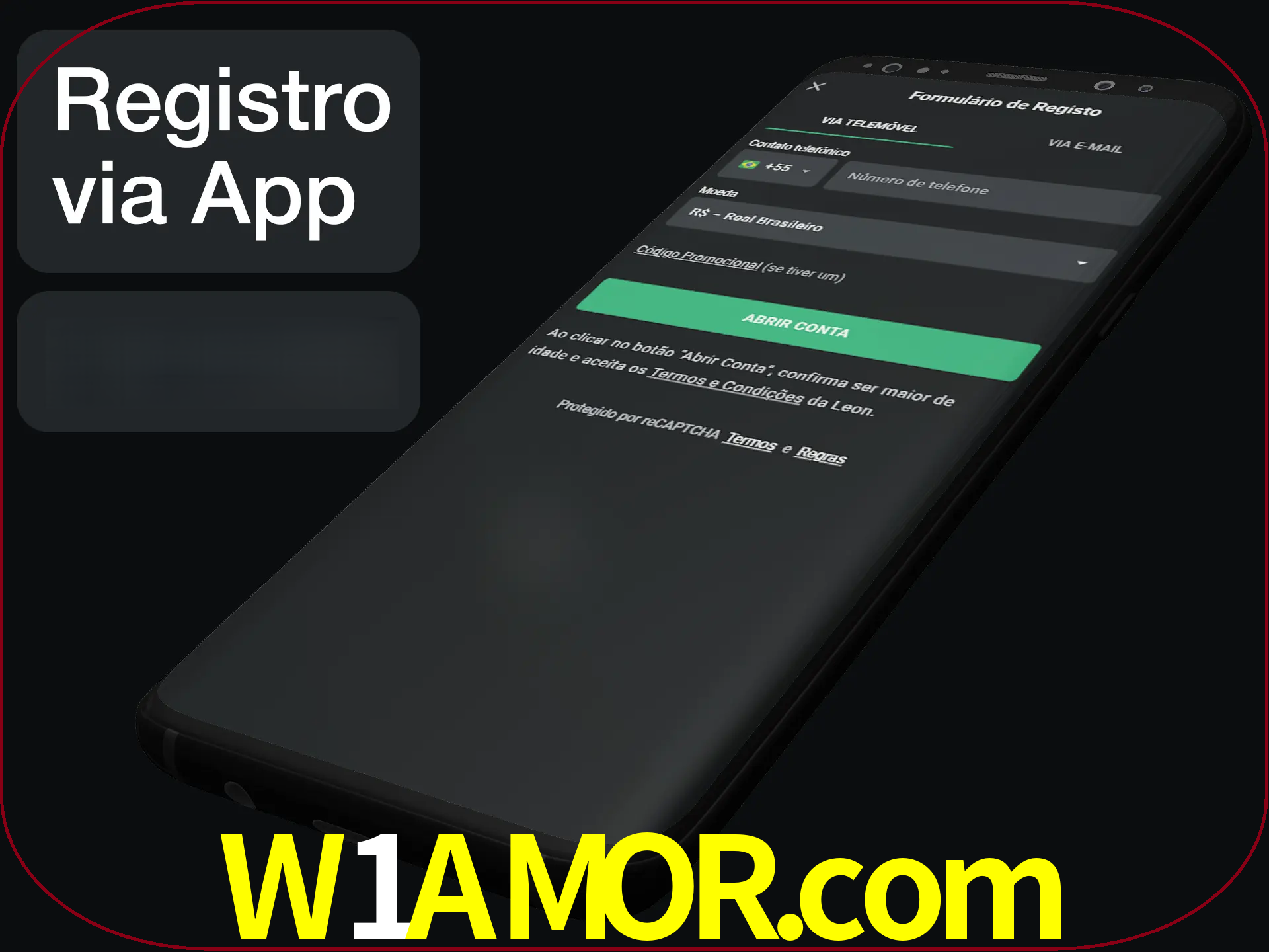 Registre-se quiclly em LeonBet usando o aplicativo.