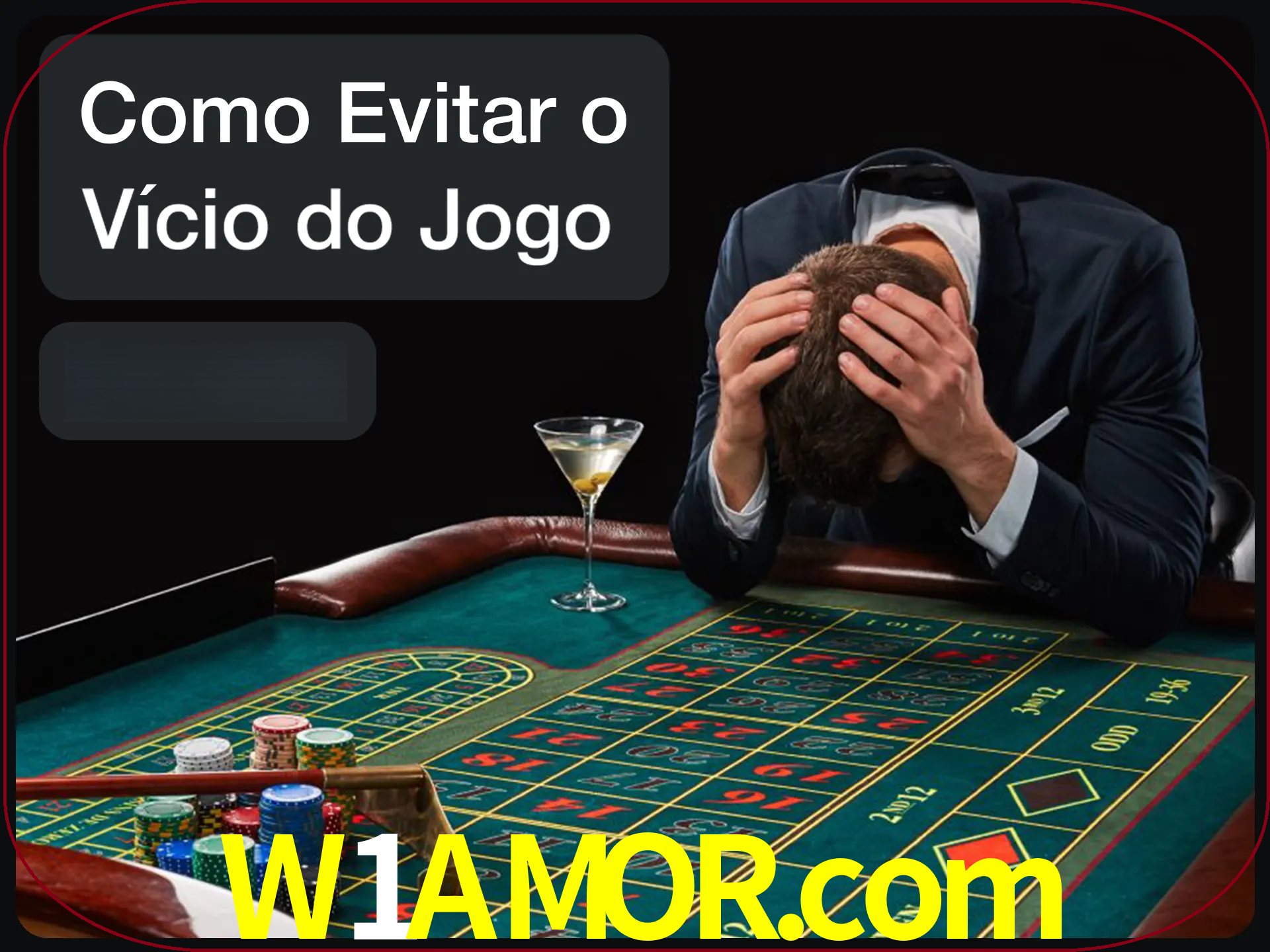 Você é responsável por cada uma de suas apostas.